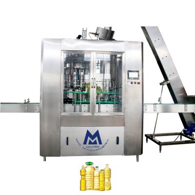 China Fully Automatic Rotary PET Food Bottle Sunflower Olive Palm Coconut Cooking Edible Oil Filling Machine for sale