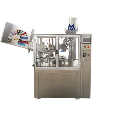 China Automatic food filler hand cream toothpaste and soft tube plastic laminated filling sealing machine for sale