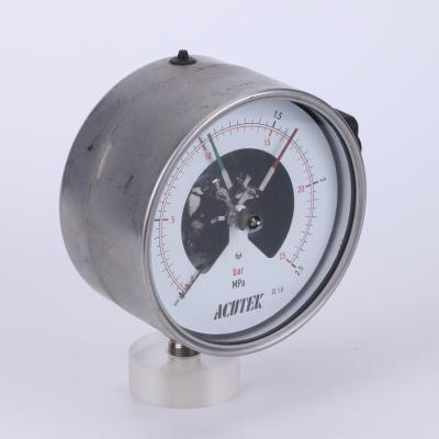 China HH003 Electric Contact Pressure Gauge Alarm Seismic Type Wicca Pressure Gauge for sale