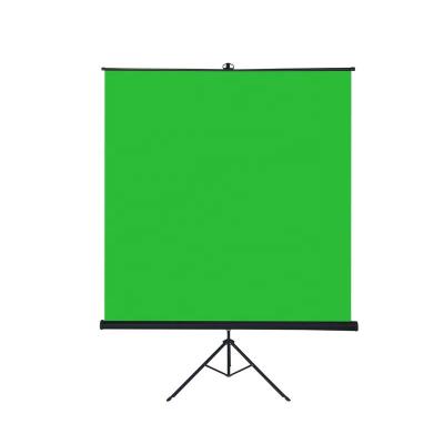 China With Folding Tripod Stand 1.8M*2M Portable Video Studio Backdrop Chroma Key Panel Green Screen With Tripod Roll Up Green Screen Wallpaper for sale