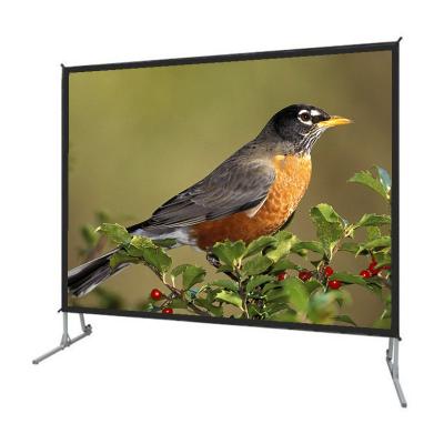 China Frame cheap price 110 120 150 X12 inch 16x9 8x6 9 200 x 200 240x240 2m 4m 4k projection projector screen with stand above fireplace for sale