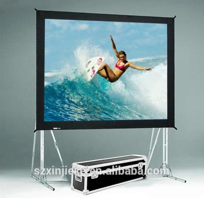 China Large screen stable 300 inch projector screen with stand for sale