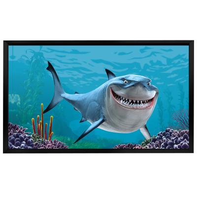 China 200inch Frame Projector Screens Transparent Fixed Frame 16:9 4K Home Theater HD Cinema 3D Movie Projection Screen Good Price for sale