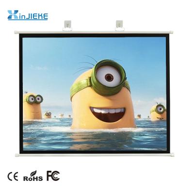 China Potable Simple Hanging Easy Type Hanging Projection ScreenIndoor Home Theater Projector Screen 80inch Fold Card Outdoor Cinema for sale