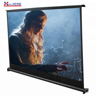 China Protable HD Projection Screen Floor Up Projector Screen Floor Stand Pull Up Screen for sale