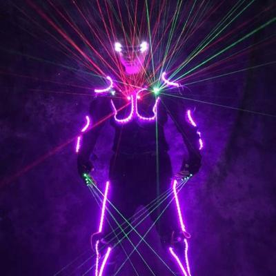 China Costume Sets LED Costume Clothes LED Lights Laser Battle Suit Stage Dance Performance Show Luminous Dress for sale