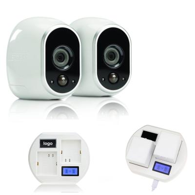 China WIFI Battery IP Camera Arlo Pro Security Camera Battery 2440mAh PACK With LCD Dual Charger for sale