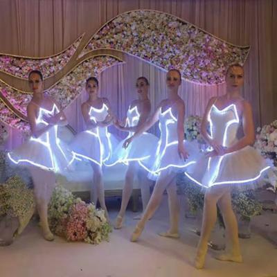 China Teen Sets Girls Led Light Dress Luminous Ballet Dance Dress Stage Performance Dance Wears Girls Christmas for sale