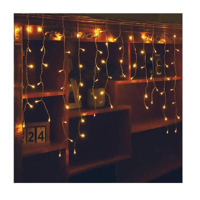 China Christmas Light 5M 216 LED Christmas Icicle Lights 8 Modes Curtain Fairy Lights with 36 Drops Christmas Holiday Wedding Party Indoor Decorations for sale