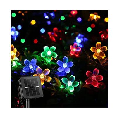 China Christmas Solar String Flower Led 100 String 40Ft Solar Light Waterproof Lights Outdoor Fairy Lights Decorations For Garden Decoration Multicolor for sale