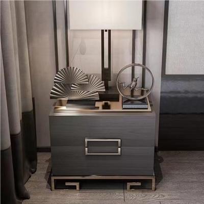 China (Other)Luxury Modern Italian Style Adjustable Bedside Cabinet Bedroom Furniture Bedside Table Bedroom Night Stand for sale