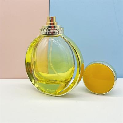 China 100ml Cosmetic Rolling Round Shape Special Glass Empty Perfume Bottles for sale