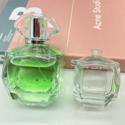 China 60ml 100ml Cosmetic Custom Logo Printing Empty Refill Glass Perfume Bottles for sale