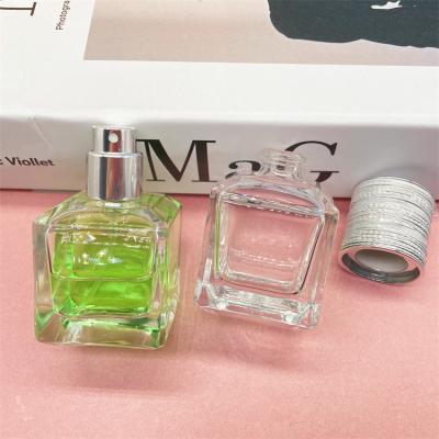 China 30ml Rectangle Shape Mini Cosmetic Perfume Perfume Bottle for sale