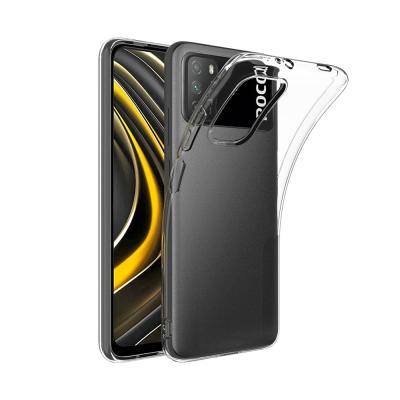 China Shockproof For Xiaomi POCO M3 Transparent Cell Phone Space Clear Phone Back Cover Drop-Resistant Case for sale