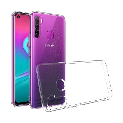 China TPU+Acrylic Translucency Tpu Back Cover Mobile Phone Shockproof Case For Infinix X652 for sale