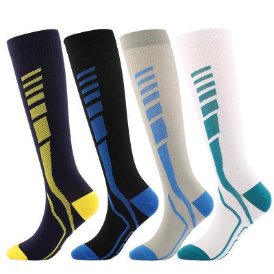 China Wholesale Antibacterial Medical Recovery Varicose Veins 20-30 mmHg Running Knee Sports Stockings Mens Womens Compression Sports Socks for sale