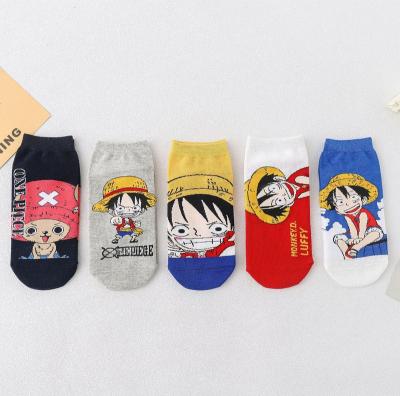 China 2021 antibacterial casual cartoon cute shorts thongs ladies cotton caletas dibujos animados crazy animal funny ankle socks for women for sale