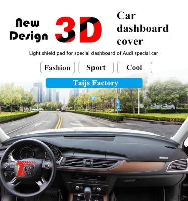 China Polyester Fiber Taijs Factory 3D Car Dashboard Mat Pad For Audi Accord Non Slip Dash Panel Cover For A3 A6L A4L for sale