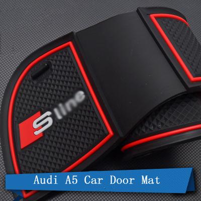 China Green Interior Special Latex Car Accessories Car Door Mat Door Slot Mat For Audi A5 for sale