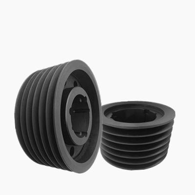 China High Toughness High Hardness European Standard Spc Transmission Cast Iron 6 Splines V Belt Pulley Wheel for sale