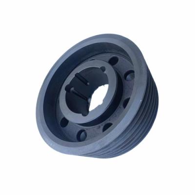 China Low Price Spb 6 Spline Cast Iron V Belt Pulley High Hardness Customized Belt Pulley for sale