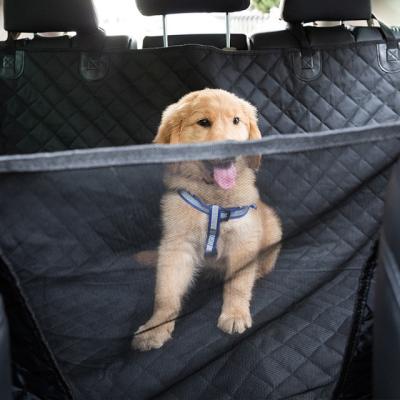 China Best Selling High Quality Stocked Pet Products Car Seat Cover Pet Car Pet Back Seat Cover With Net for sale