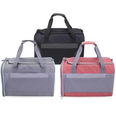 China Hot Selling MIT Amazon Low MOQ Pet Carrier Bag Dog Handbag Stocked Pet Carrier For Pet Textured Handbag for sale