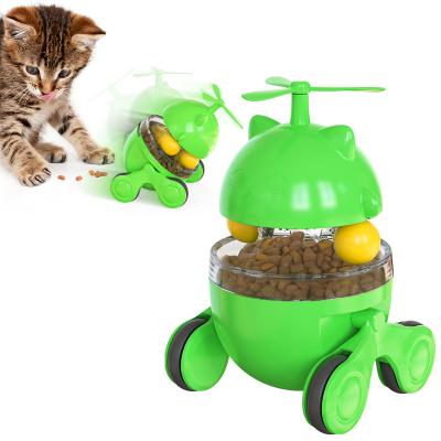 China OEM Low MOQ ODM Viable Auto Pet Feeder For Pet Bowl Customized Pet Training Bowl Lucky Cat Chasing Cat Toy for sale