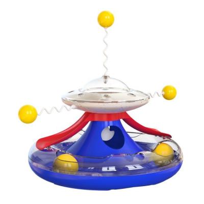 China Hot Toy Pet Ball Toy Stocked MIT Pet Training Toy Amazon Low MOQ Pet Ball Toy for Funny Cat Turntable Stick for sale