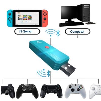 China Any gamepad work on Switch Coov N100 plus BT Dual Receiver Wireless Adapter for Nintendo Switch/Xbox One S/PS4/X1/Wiiu/360 Controller for sale