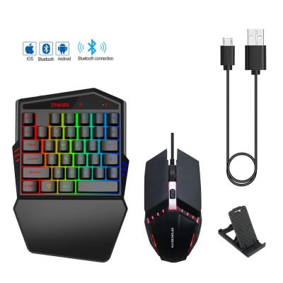 China Amazon Hot Selling Mini Mechanical Gaming Led Keyboard and Mouse Gamer Kit K99 PU-BG Capacitive Combo Single Gaming Keyboard and Mouse for sale