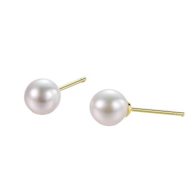 China Real CLASSIC Pure Freshwater Pearl Hoop Earrings For Women For Wholesale for sale