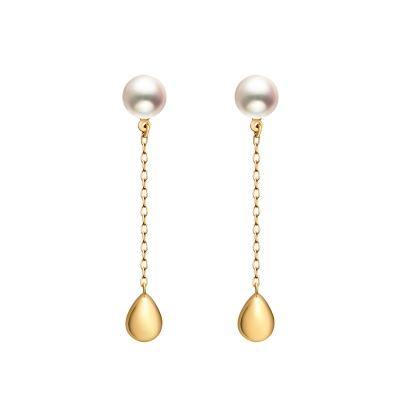 China TRENDY Korean Hawaiian Pearl Stud Earrings Two Ways To Wear for sale