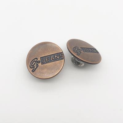 China Sustainable Iron/Stainless/Brass Jeans Leg Button Different Types for sale