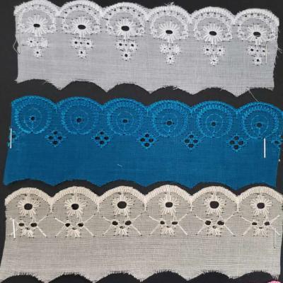 China 2 Inch Embroidery TC Lace 5cm Sustainable Lace Trim for sale