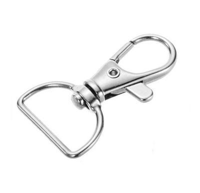 China Cheap Swivel Hook Lobster Claw Clapping Lanyard Metal Snap Hook Same Price With D-Ring Size 25mm for sale