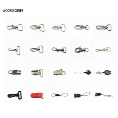 China Promotional Metal Hook Clip Metal Accessories Lanyard Gifts Plastic Buckle for sale