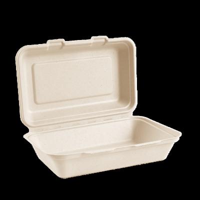 China Eco - Friendly Wholesale Disposable Bagasse Tableware 1000ml Biodegradable Lunch Box for sale