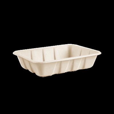 China Wholesale Disposable Biodegradable Bagasse Deep Trays Disposable Sugar Cane Store for sale