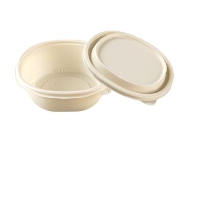 China low MOQ fast food eco cornstarch biodegradable disposable biodegradable eco cornstarch prepared food container for sale