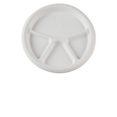 China Biodegradable 11 Inch Professional Manufacturing 3 Compartment Dish Eco-Friendly Tableware for sale