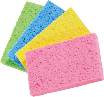 China Sustainable Cellulose Kitchenware Sponge Wood Pulp Eco - Friendly Cleaning Scrub Sponge for sale