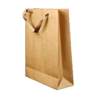 China Recycled materials assorted sizes brown kraft perfect gift bags bolsas personalizadas with handles for sale