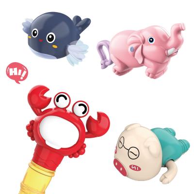 China Over 6 Years Best Quality Wholesale Cheap Funny Handheld Mouth Small Crab Bubble Bath Mouth-Blowing Bubble Blower for sale