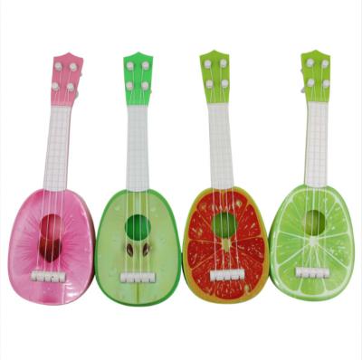 China Educational Toy Children Colorful Toy Fruit Shape Plastic Cute Ukulele Guitars Play for sale