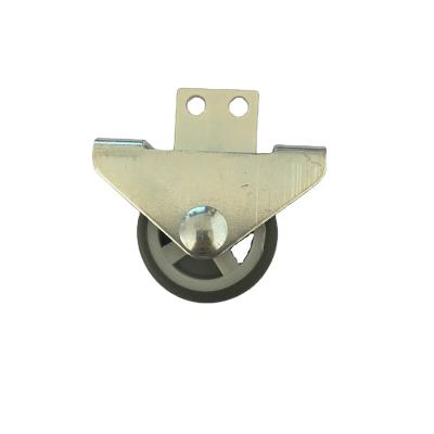 China Modern 1 Inch And 1.5 Inch 2 Inch Small TPR Single Soft Tread Caster Wheel Side Mounted Caster Side Mount Caster Wheels Non Swivel for sale