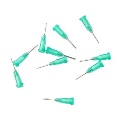 China PP SUS Syringe Tip Blunt Needle And Protective Sleeve For Oil Or Glue Applicator 18G Blunt Needles for sale