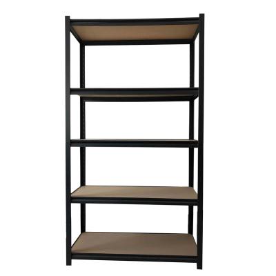 China US Market Heavy Duty Corrosion Protection 5 Tier Boltless Metal Diy Rivet Storage Shelves Garage Warehouse Units Racking for sale