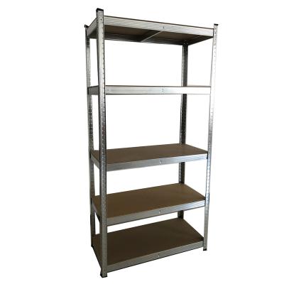 China Popular Heavy Duty Galvanized Corrosion Protection 5 Tier Warehouse Boltless Factory Organizer Shelving Unit Storage Rack Shelves for sale